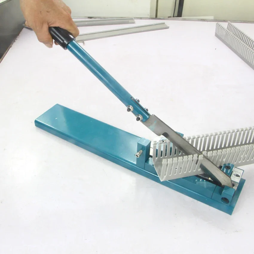 

S-01 Wire Duct Cutter Plastic Slotted Wiring Duct And Covers Cutting Machine 200mm Cabe Trunking Bench Multi-Angle Cutting Tool