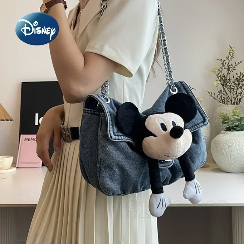 Disney Mickey\'s New Women\'s Shoulder Bag 3D Cartoon Cute Women\'s Crossbody Bag Fashion Doll Women\'s Bag Large Capacity