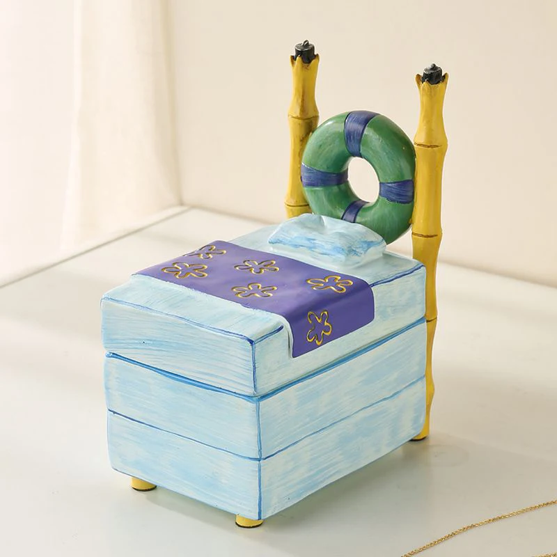 Cartoon Creative Jewelry Box Cute Ring Earring Storage Boxes Desktop Women's Jewelry Organizer Box Home Decoration Ornaments