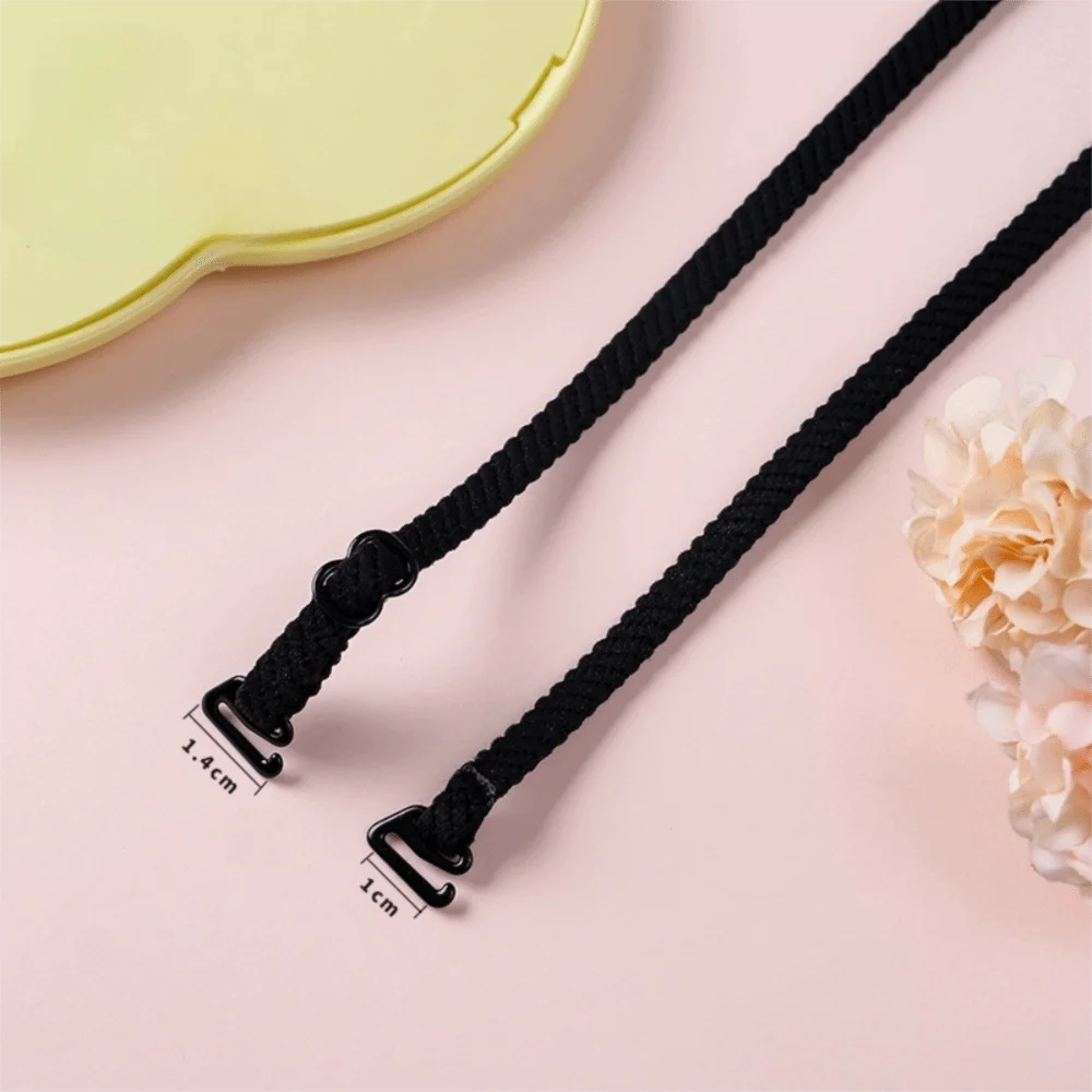 2Pcs Slip Resistant Bra Straps Thin Elastic Double Shoulder Straps Comfortable Adjustable Length Lingerie Accessories