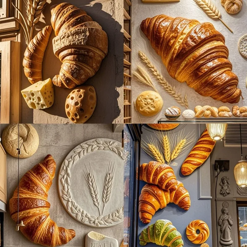 

Simulation Bread Sculpture Donut Egg Tart Foam Sculpture Bakery Door Ornament Mei Chen