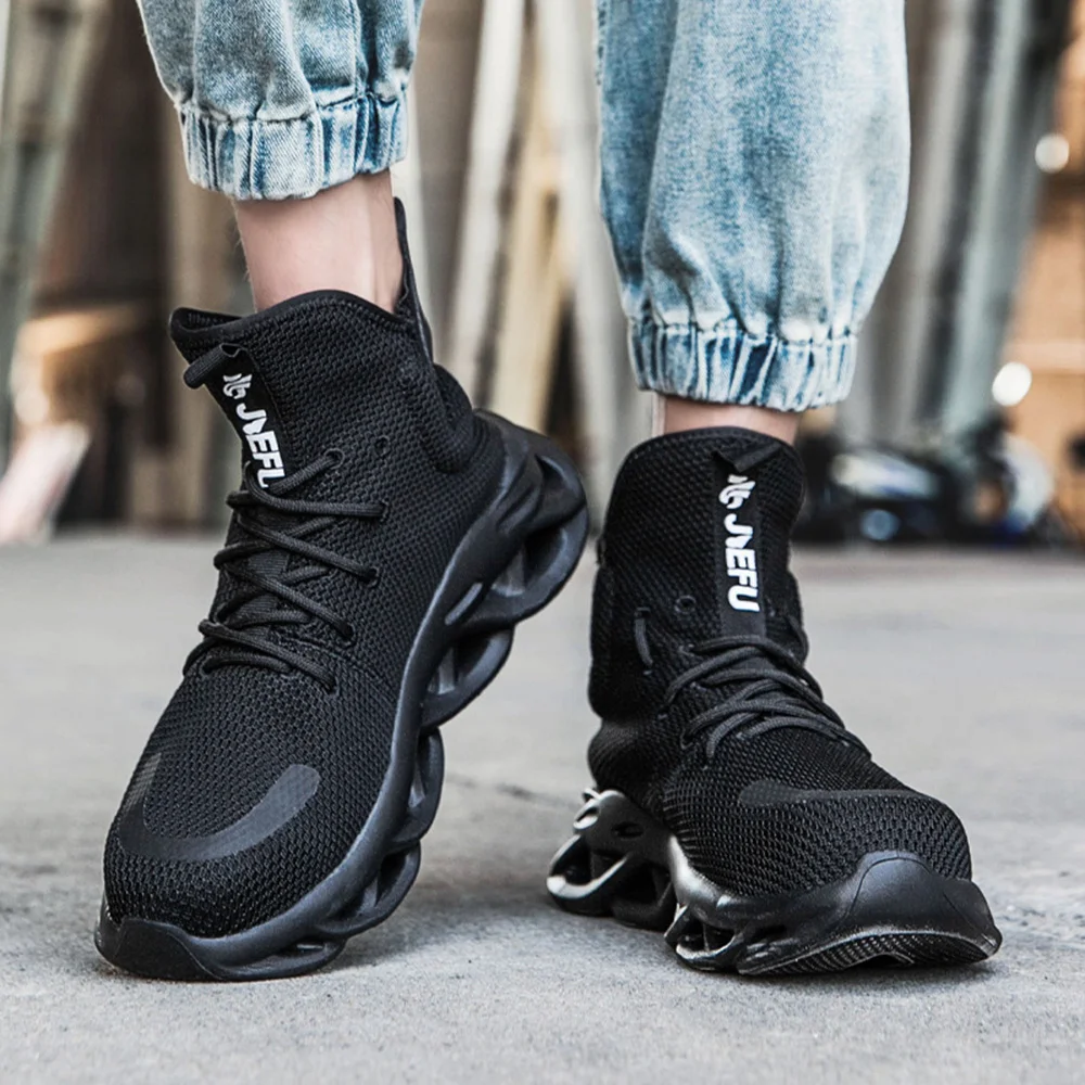 Sepatu Safety Steel Toe ArmorToe Baru untuk Pria, Model Tinggi Anti Benturan, Anti Tusuk, Ringan, dan Bernapas # Armor2784