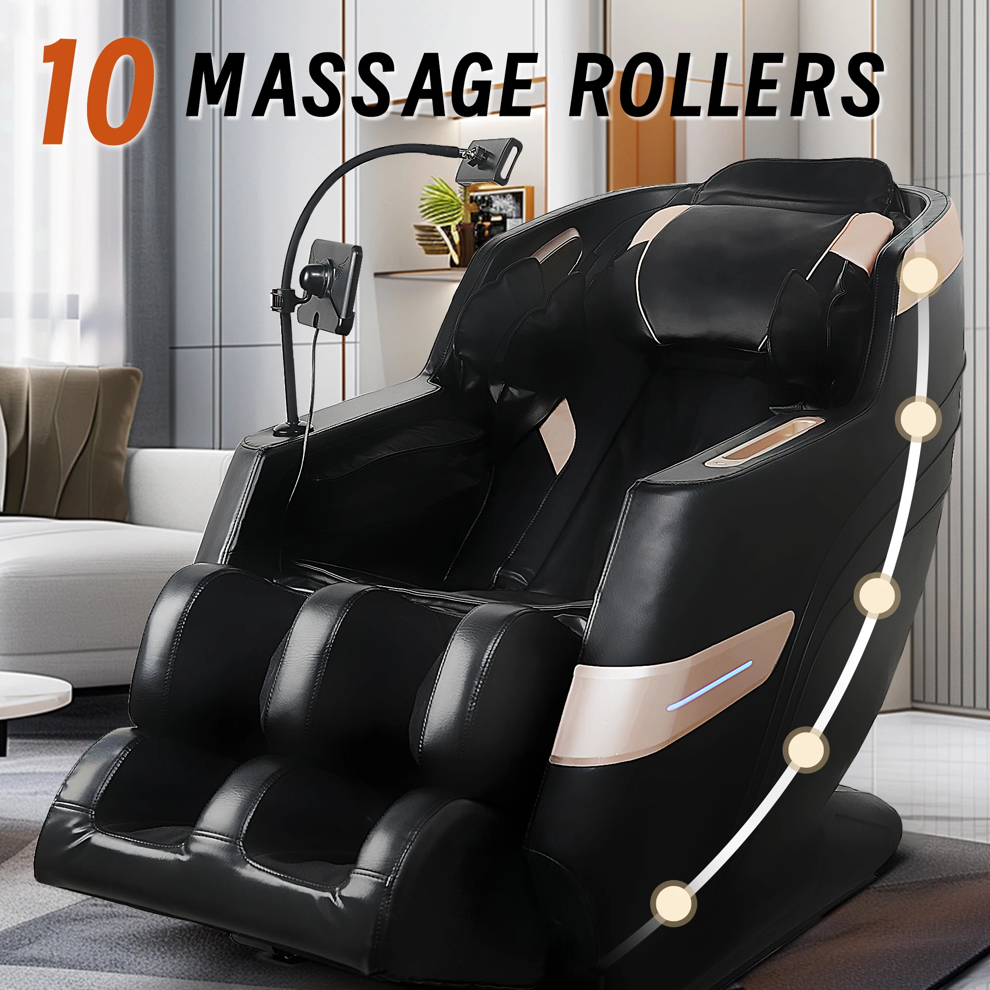 Massage Chair Recliner With Zero Gravity With Full Body Air Pressure