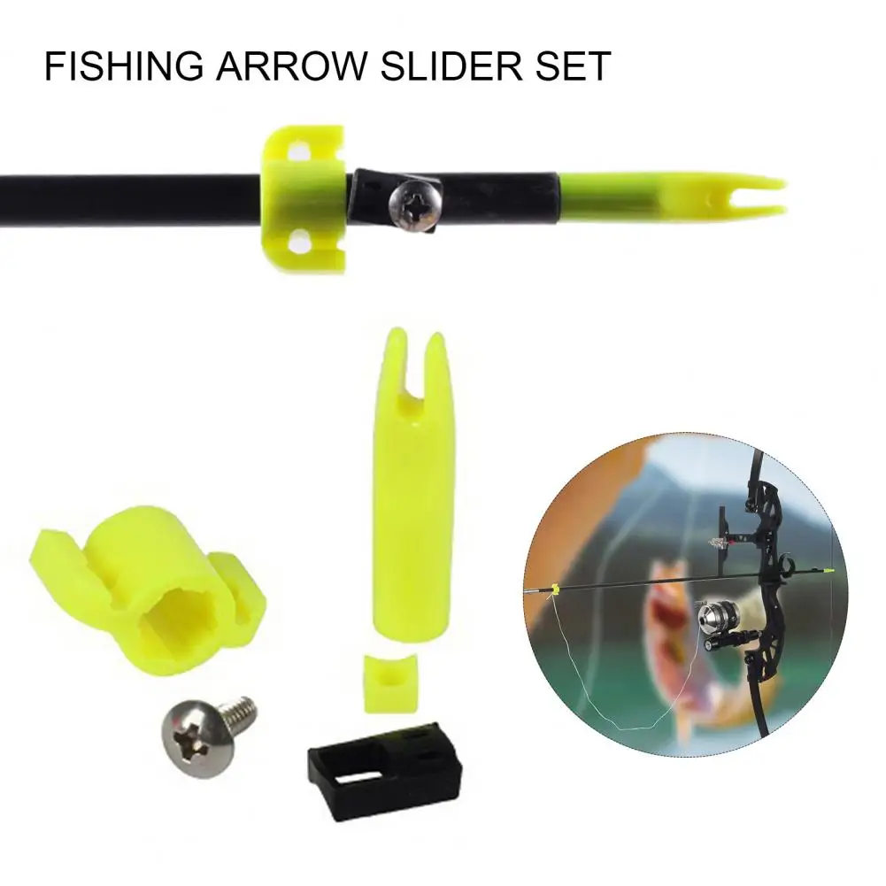 Archery Bow Fishing Arrows Safety Slides Accessories Kit Portable Easy To Carry Securely Wrapped Arrow view 5