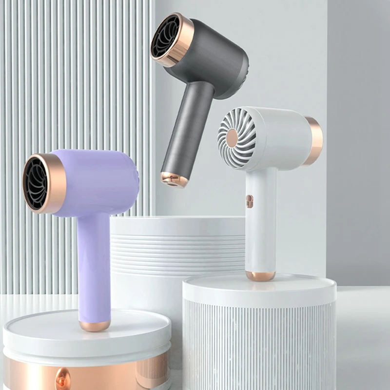 Hair dryer Wireless Hair Dryer Plug -in and Charging 2 in Line 1 with Usb Charging Cold Hot Wind Wireless Hair Dryer B EU Plug