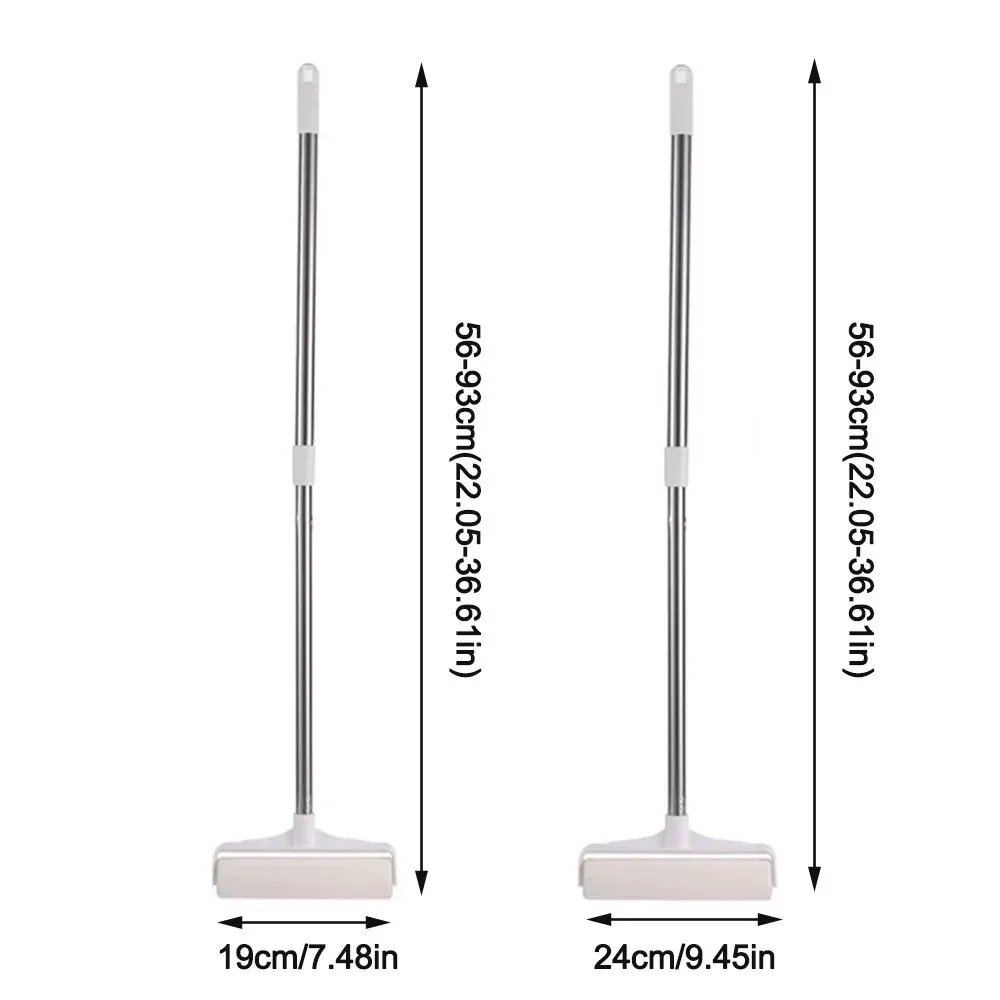 Tearable Long Handle Lint Roller Brush Telescopic 19/24cm Pet Hair Remover Roller Mop For Home Bedroom Car Seats