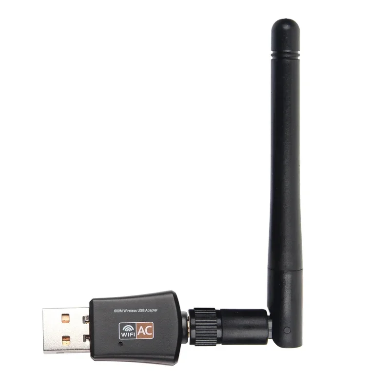 600Mbps 2.4GHz 5GHz Dual Band USB WiFi Wireless Network Card Ethernet Adapter With Antenna