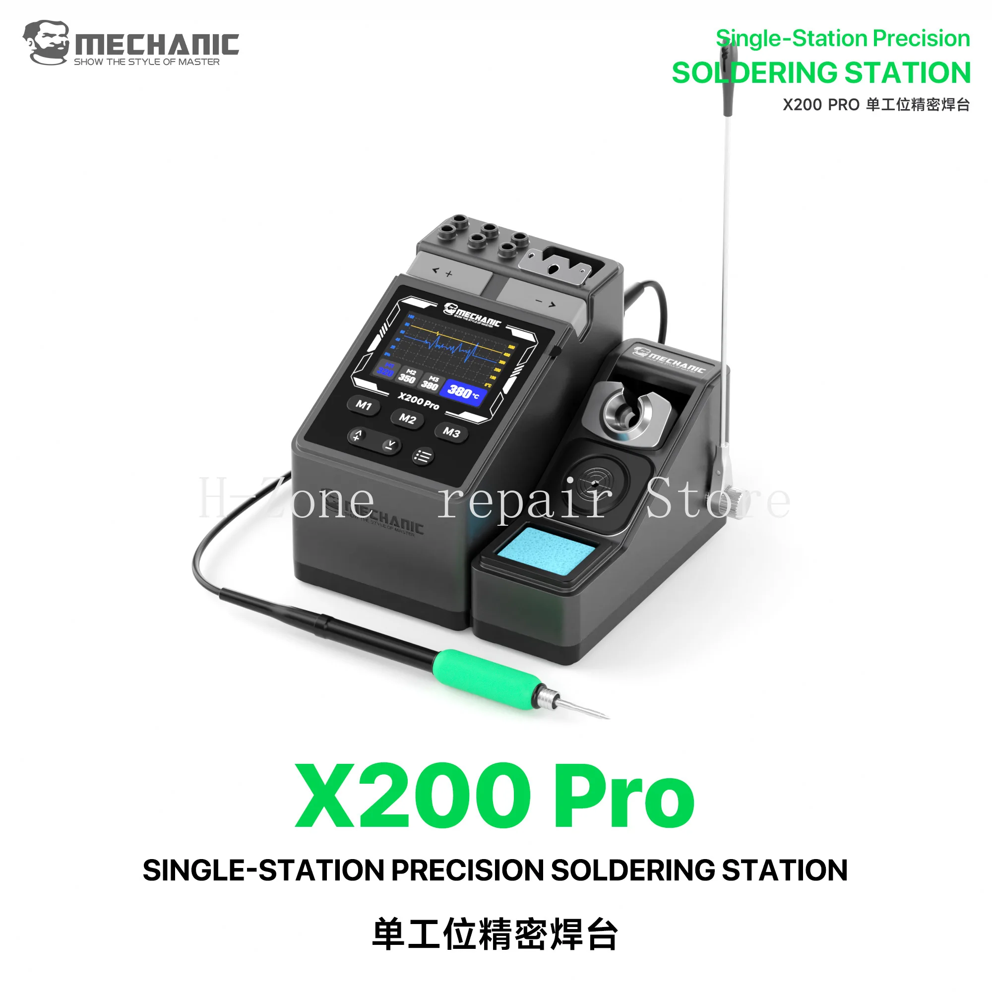 MECHANIC X200 PRO Soldering Station,2S Quick Heat Compatible 210/115/245 Handle for Electronic Components PCB Repair Welding