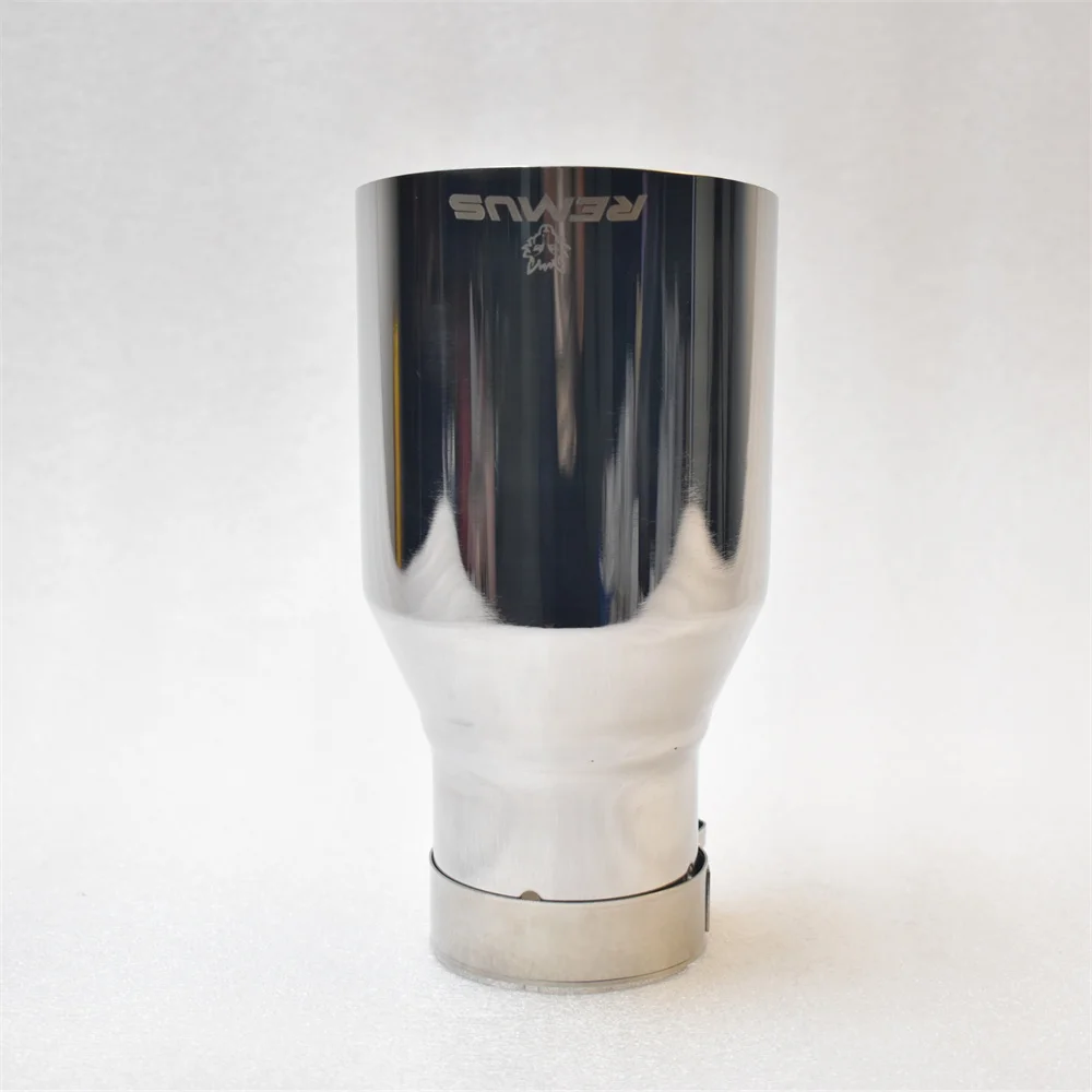 RE Uitlaattip 304 roestvrij staal schuin enkele buis auto-uitlaattip 2,5 inch 4,5 inch Automobiele modificatie