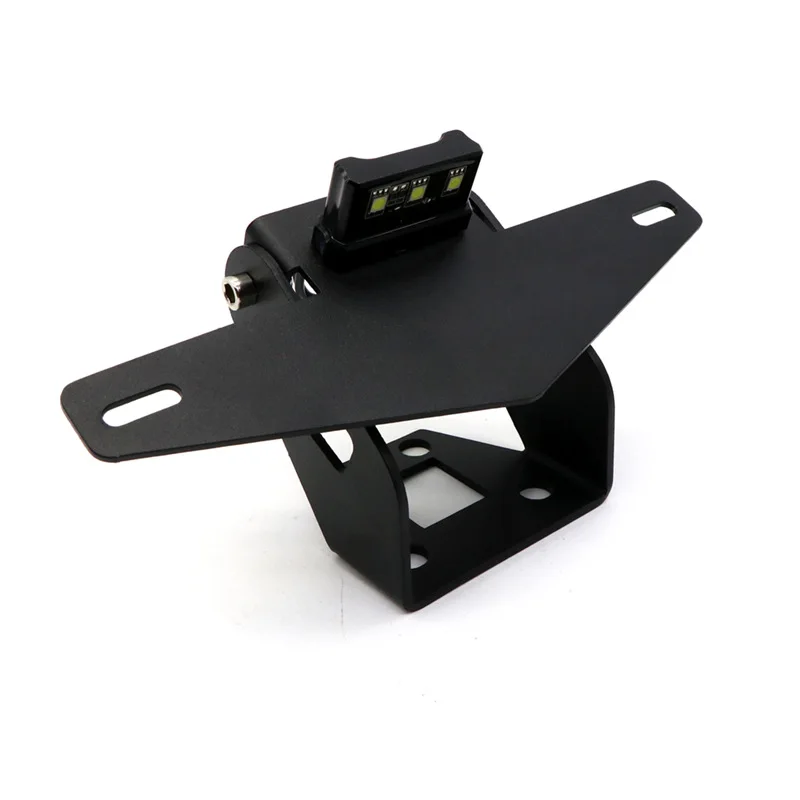 Motorcycle License Plate Bracket Holder Mount LED Light For Kawasaki NINJA 400 2018-2019 NINJA 250 Z400 2019-2020-A87D