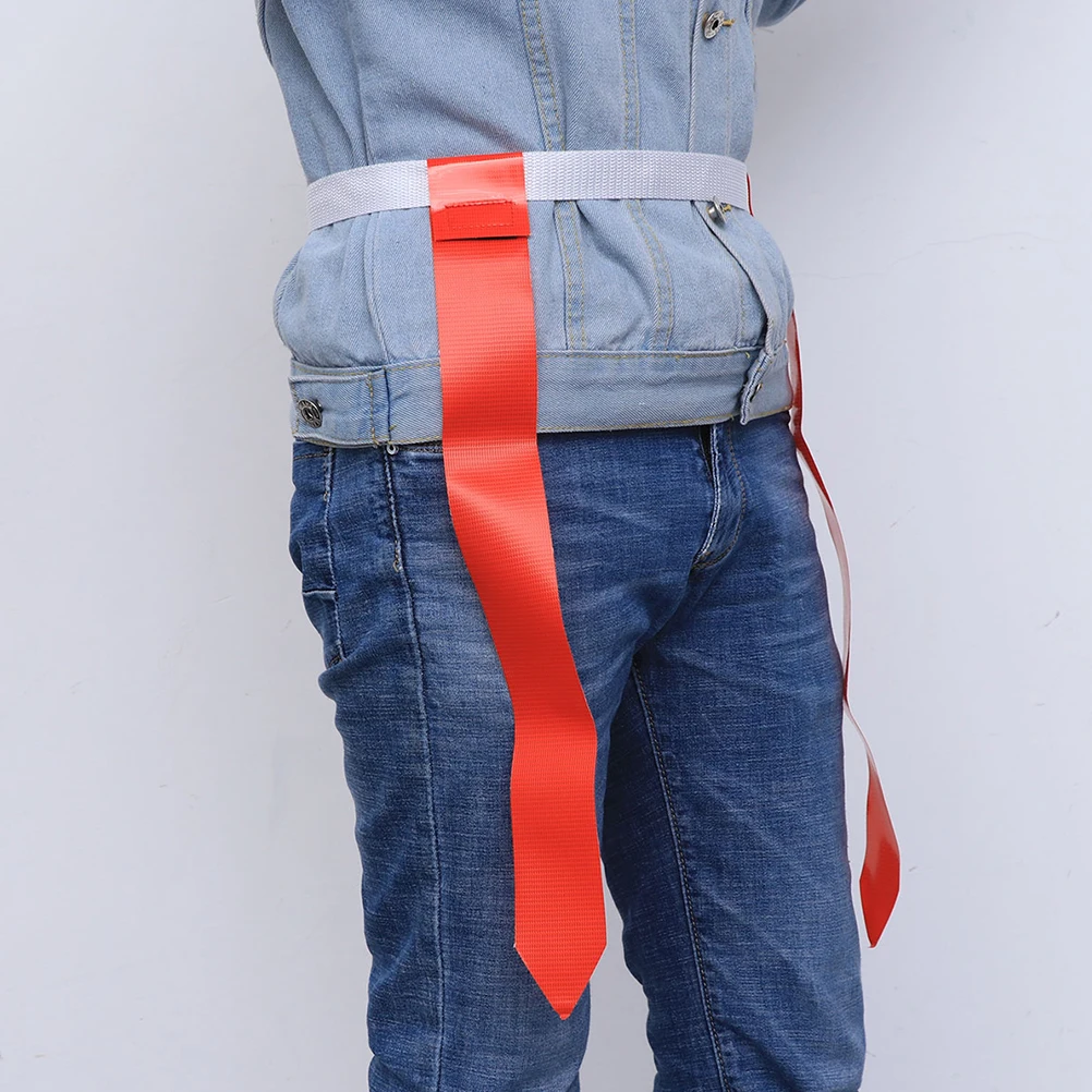 Cintura con bandiere in vita da calcio americano da 4 pezzi per bambini Accessorio per allenamento da rugby in nylon premium Doppia cucitura Cattura la bandiera