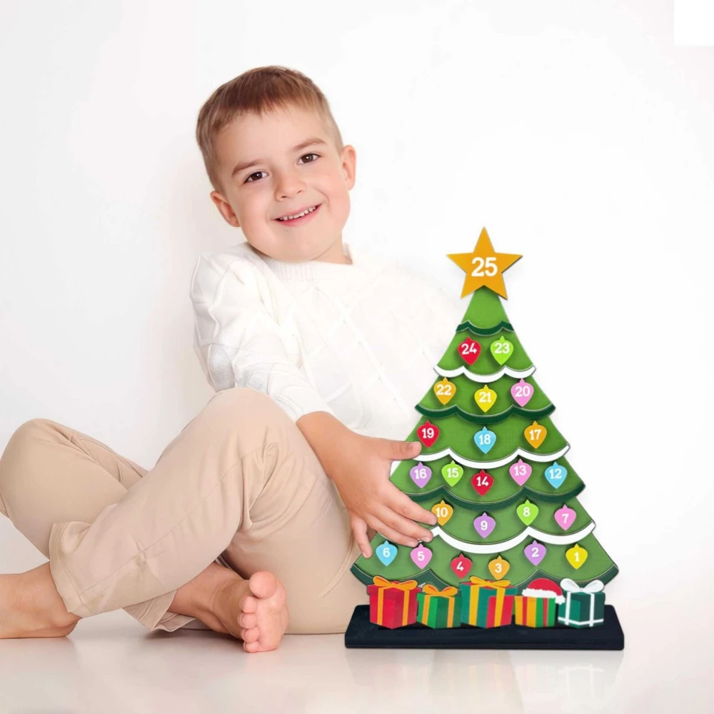 

Wooden Handicrafts Christmas Festive Atmosphere Ornaments Table Ornaments Christmas Arrival Calendar Home Accessories