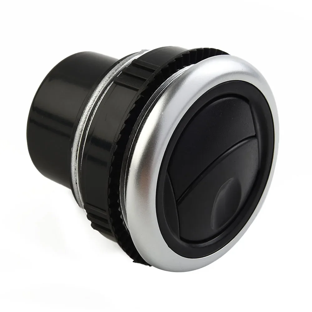 Vent Dashboard Air Outlet 1pcs 58mm Black+silver High Quality Air Outlet Vent Car Accessories Car Vent Dashboard