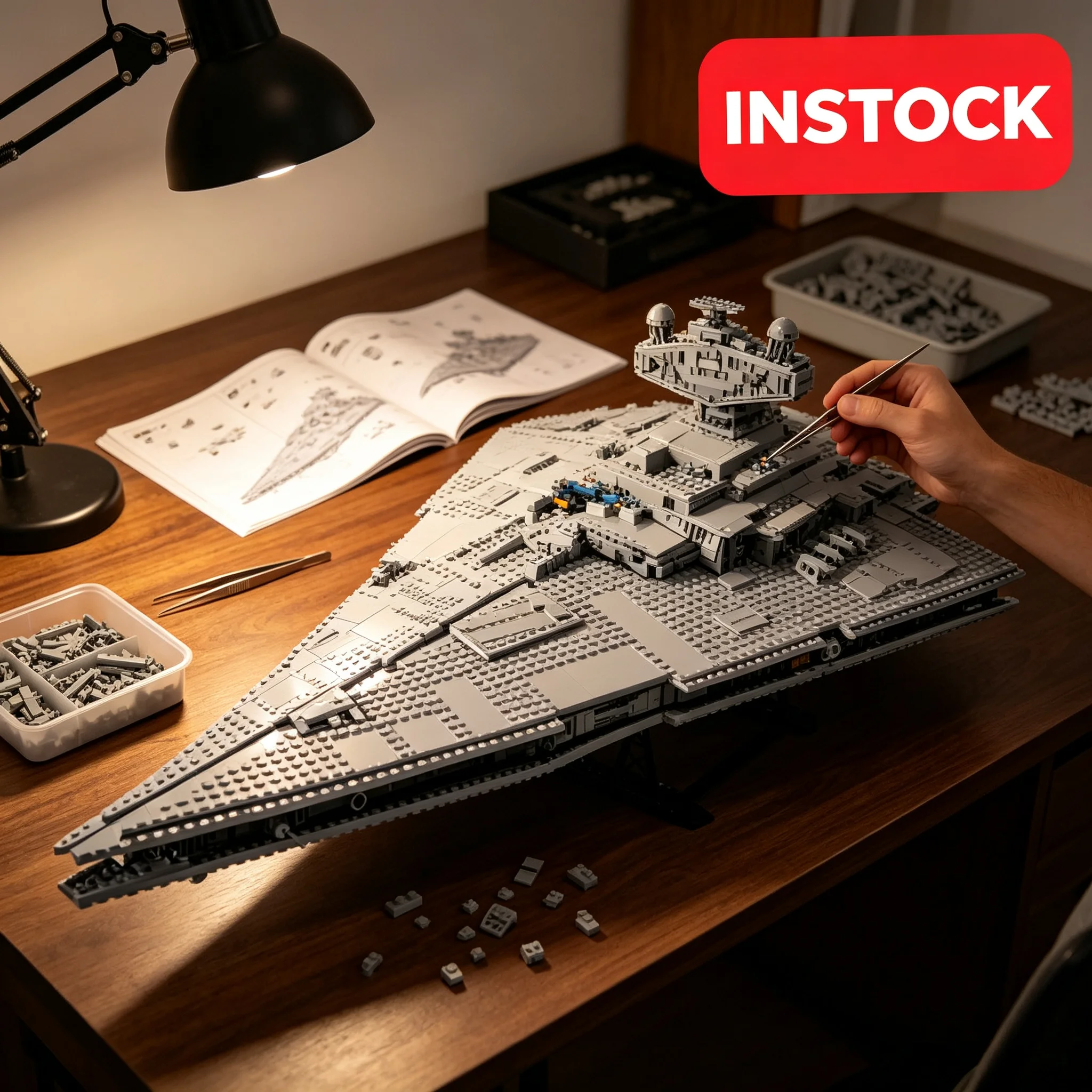 In Stock New Arrival 4784PCS Super Great Toys UCS Imperial Star Destroyer MOC Building Blocks Bricks Toys for Birthday Gifts