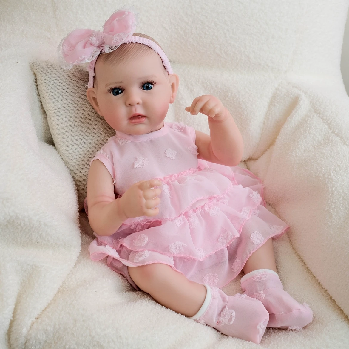 Bambola rinata realistica da 19 pollici Isla - Vinile realistico da collezione artigianale, regalo per ragazze
