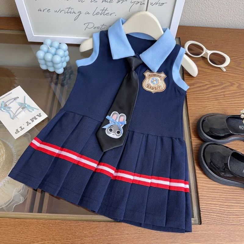 

Girls' Summer Dress2025Baby Girl Vest Dress Children's Academy Style Pleated Skirt Wholesale