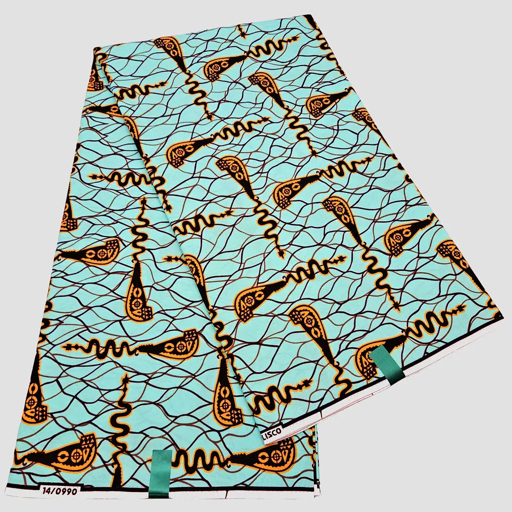 

Original 100% cotton Dutch wax block printed fabric, African loincloth, veritable real wax Nigeria fabric