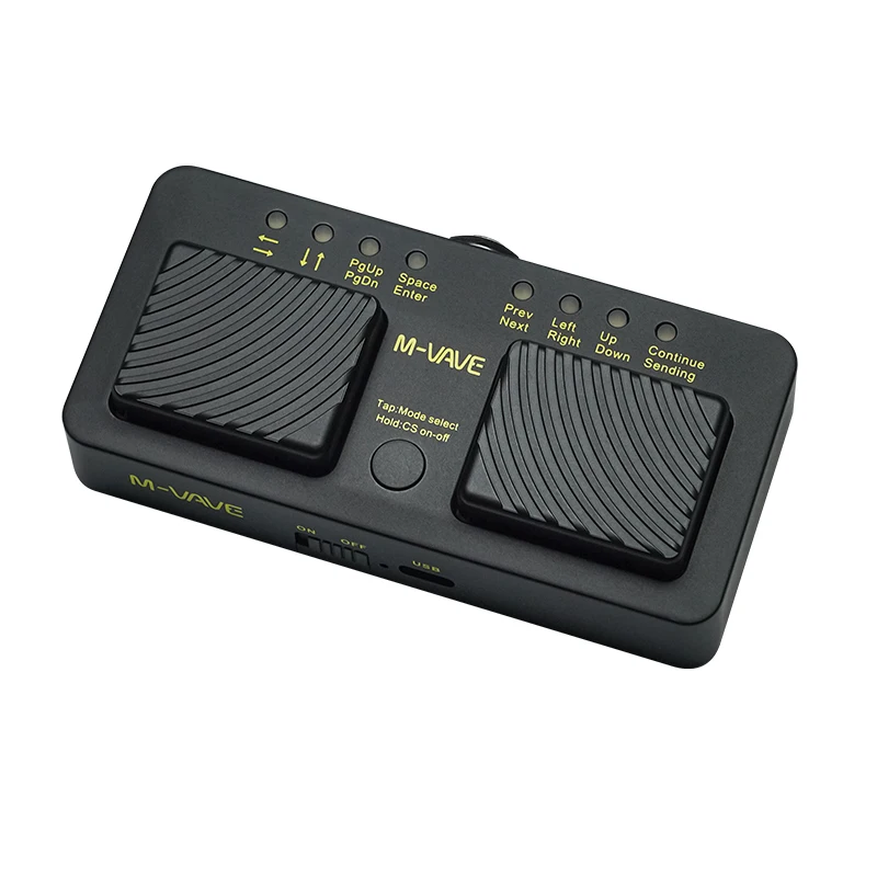 Electronic music page turner with Bluetooth, stylish pedal, USB, iPhone, iPad, tablet interfaceAnalogue Effect