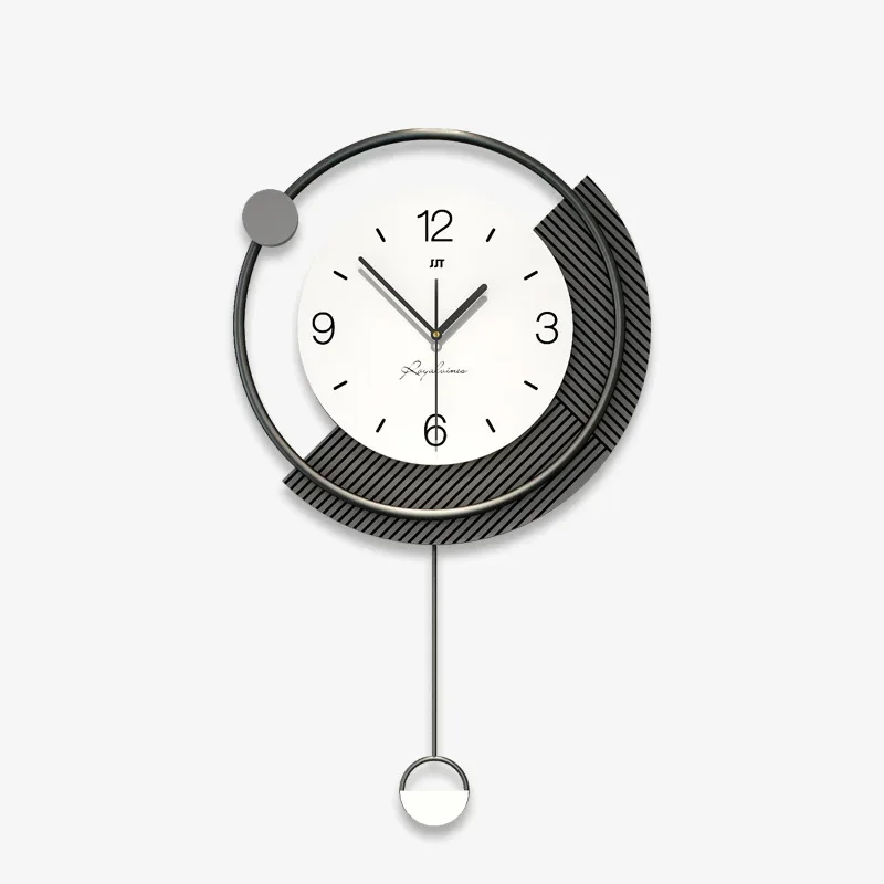 

Nordic Circular Wall Clock for Home, Silent Swing Clock, Minimalist Modern Wall Watch, Quartz Hanging Watch, Home Horologe