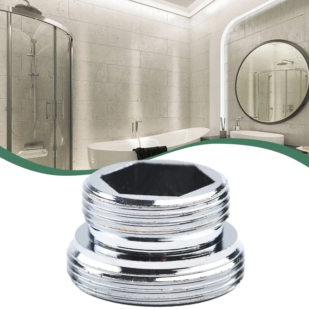 Thread Adapter Faucet Adaptor Faucet Connector Inside Thread Kitchen Tap Aerator Metal Silver Water Tap Connector