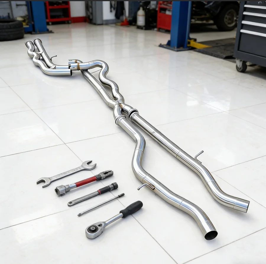 

For BMW M3 M4 F80 F82 F83 S55 3.0T 2015-2019equal length stainless steel exhaust system without resonator