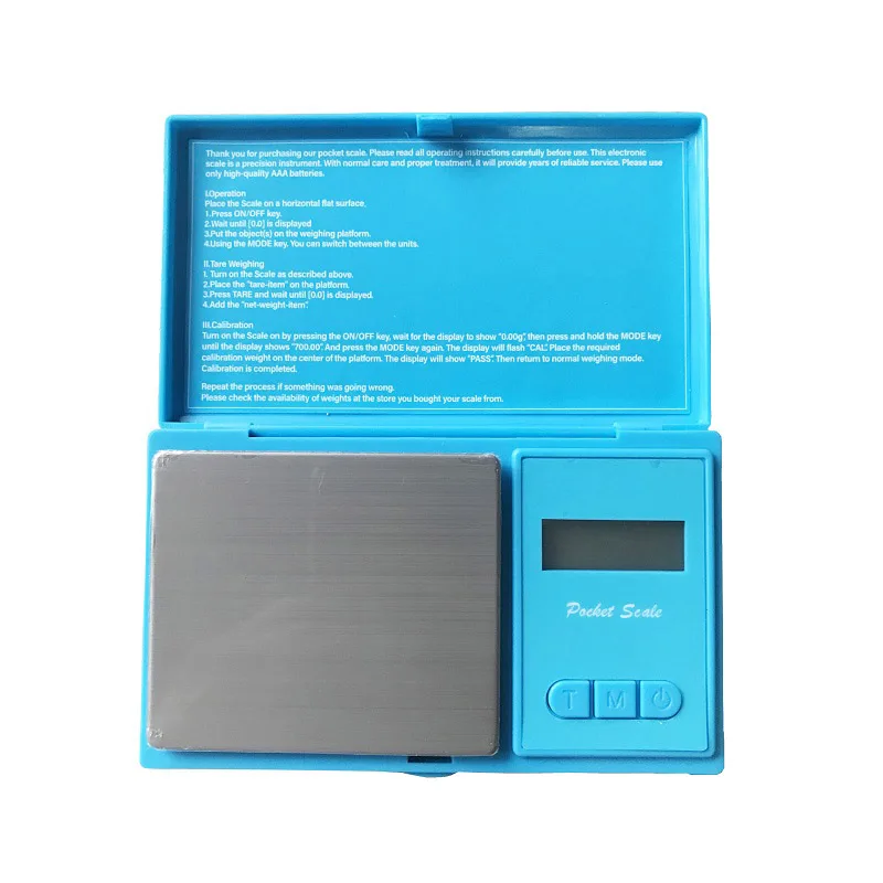 0.1-500g Mini Electronic Scale Digital Scale Balance Herb Tobacco Scale Balance Pocket Jewelry Scale Kitchen Balance Scale