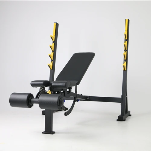 Wholesale Strength Training multifunctional fitness weight lifting Adjustable bench press with squat rack