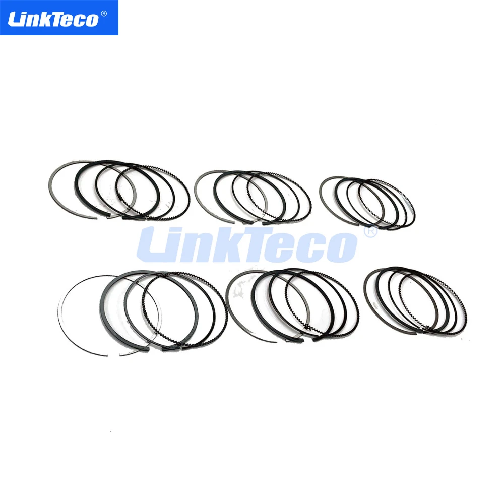 6pcs STD Engine Parts Piston Rings Set Kit Fit 2.5 3.0 L Gas 00-10 M54 84MM For BMW M54B25 M54B30 306S3 256S5 X5 Z3 Z4 2.5L 3.0L