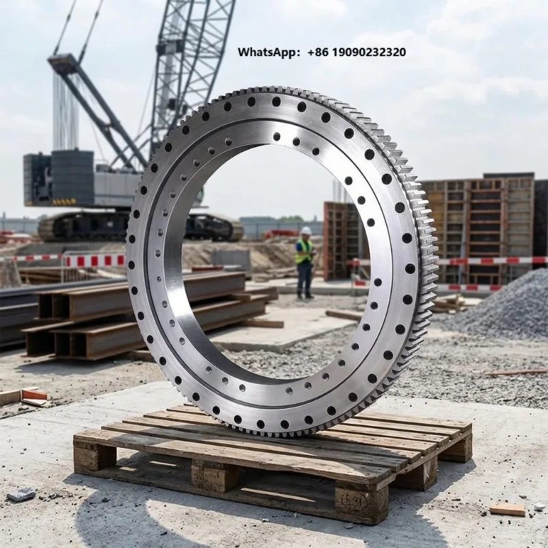 Heavy Duty Slewing Bearing High Load Turntable Bearing for Port Crane Shipyard Crane Container Handling Factory Direct T001