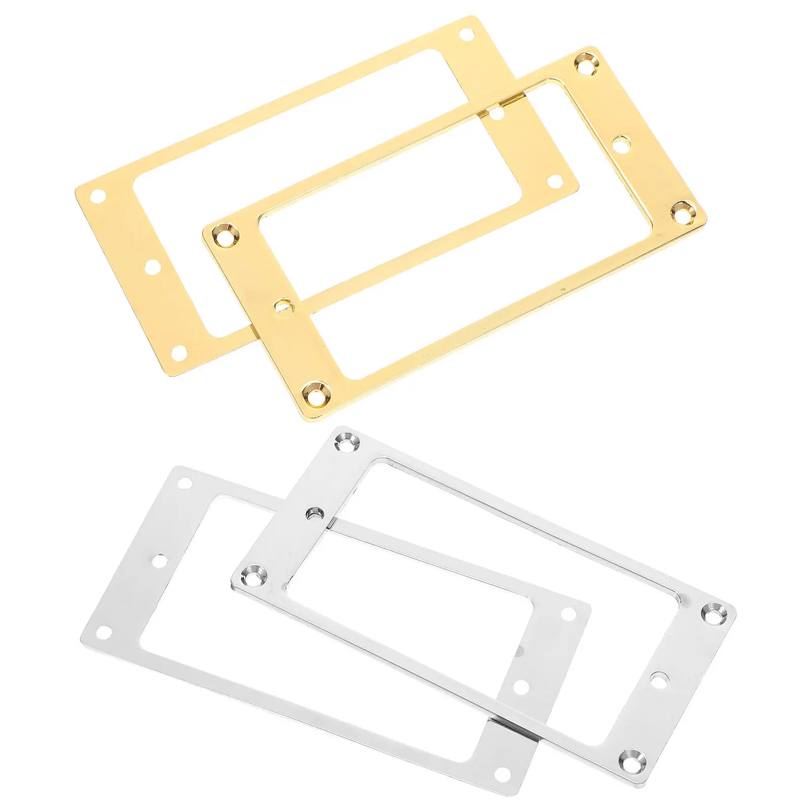 

4Pcs Practical Pickup Frames 2mm Thick Metal Guitar Parts Enhance Sound Quality Ideal for Live and Home Use Pickup Frame
