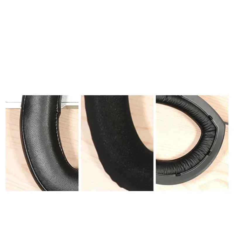 MOUDUNG Replacement 1 Pair Sheepskin Ear Pads or Headband For Sennheiser HD700 HD800 HD800S Headphones Ear Pads Headset Foam