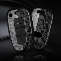 ABS Carbon Fiber Car Key Case Cover For Hyundai Solaris HB20 i30 Veloster SR ix35 Elantra Accent For KIA RIO Sportage K2 K3