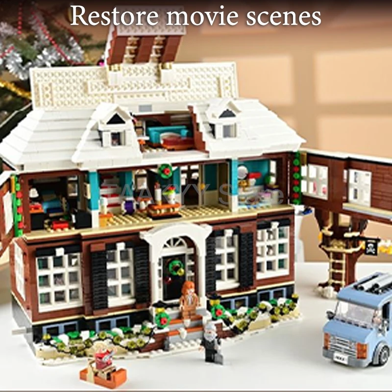 Streetview Building Blocks 3955pcs Fit Home Alone House Dolls Car Model With LED Lighting Set Bricks DIY Children Toys Boy Gift