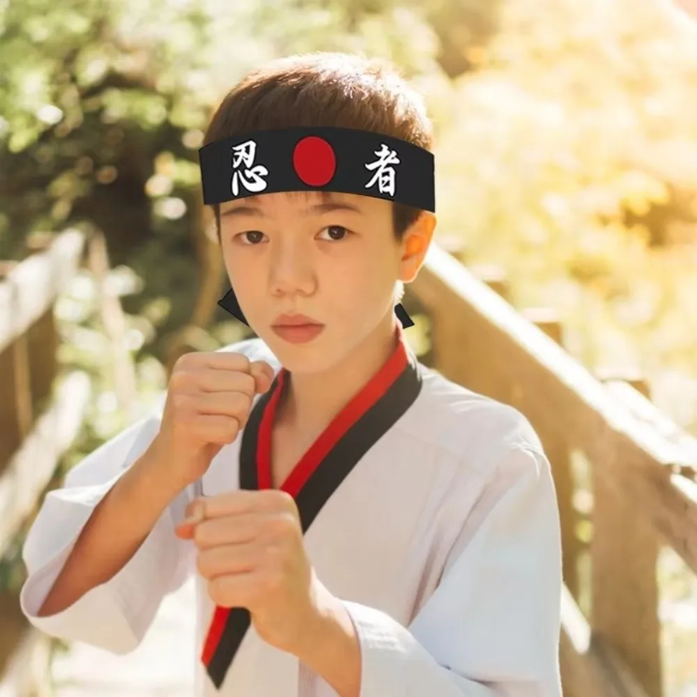 Multi-purpose Hachimaki Headband Breathable Costume Accessories Japanese Headband Hygroscopic Karate Bandana Headwear