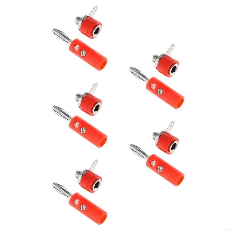 L41E 4mm Banana Male Plug Female Socket Connector Screw Terminal Binding Post Speaker for Home Electronics Laboratory