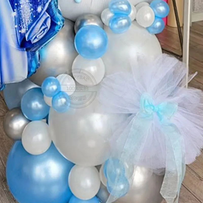 41pcs Disney Princess Cinderella Balloon Column 40 Inch Number Foil Balloons Girl Birthday Party Decoration Baby Shower Supplies