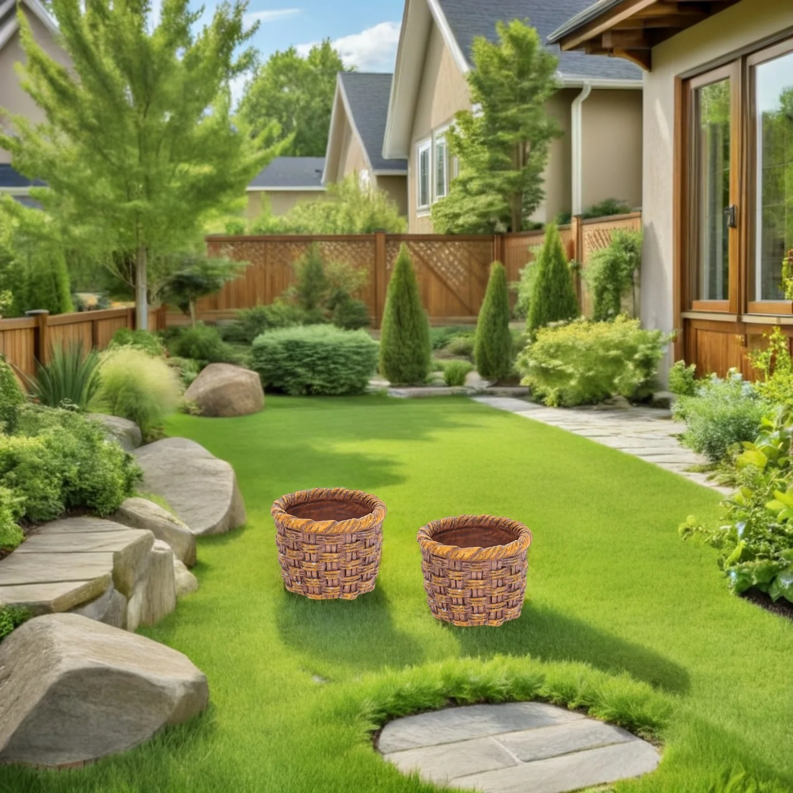 

12 Pcs Mini Rattan Basket Baskets for Favors Imitation Fairy Garden Dollhouse Miniature Shopping Plastic