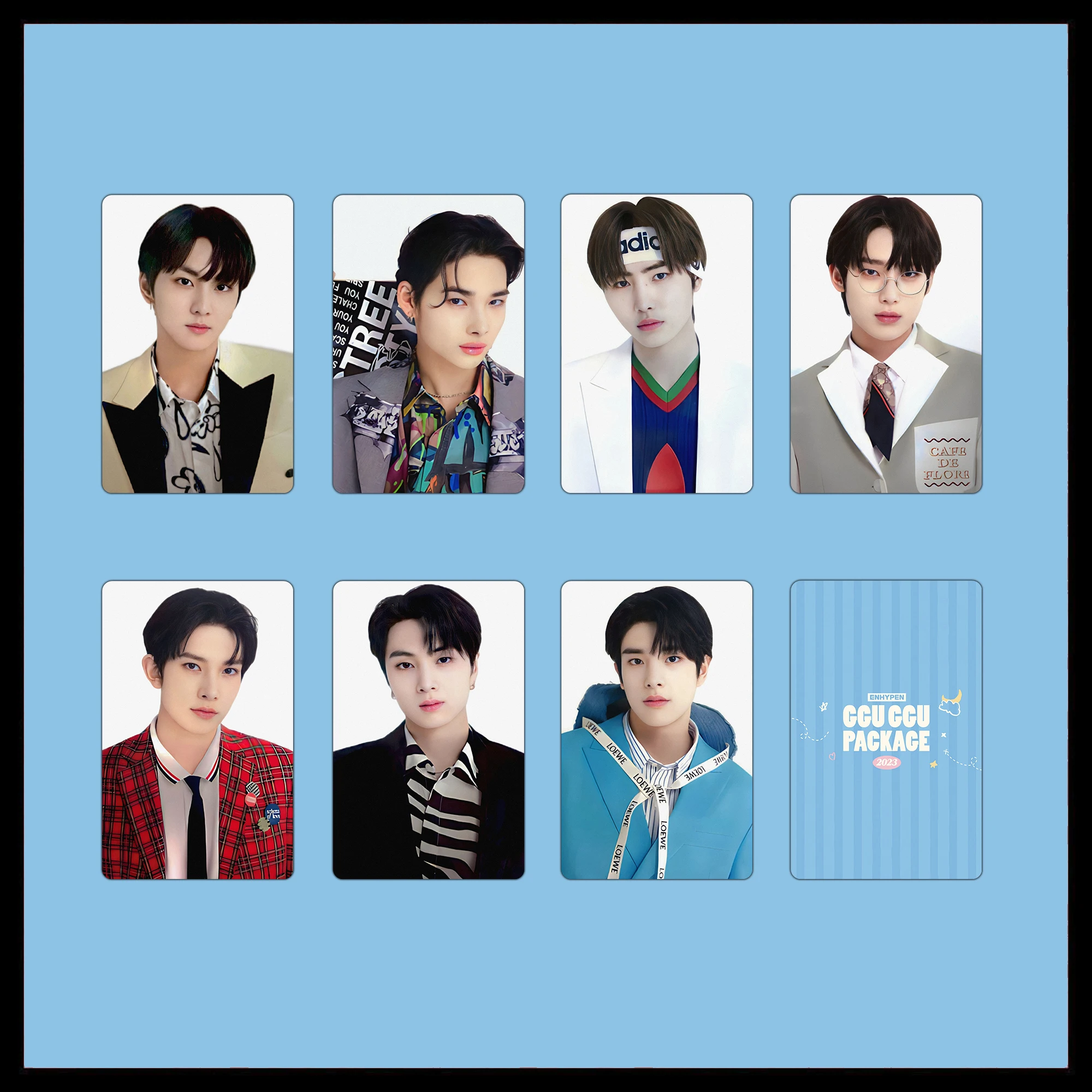 Kpop EN 2023 GGU GGU PACKAGE Small Card High Quality Collects Postcards for Fans