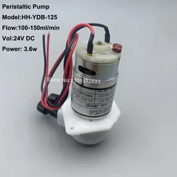 1PC Peristaltic Ink Pump HH-YDB-125 for Human Allwin Large Format Sovlent UV Printer Spare Parts 100-150ml Flow 24V DC Ink Pumps