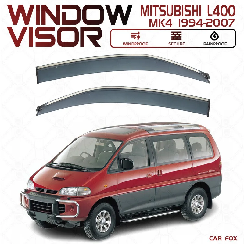 

Для Mitsubishi L400 1994-2007: Дефлекторы окон, ветровики, защита от дождя и солнца, аксессуары для стайлинга автомобиля