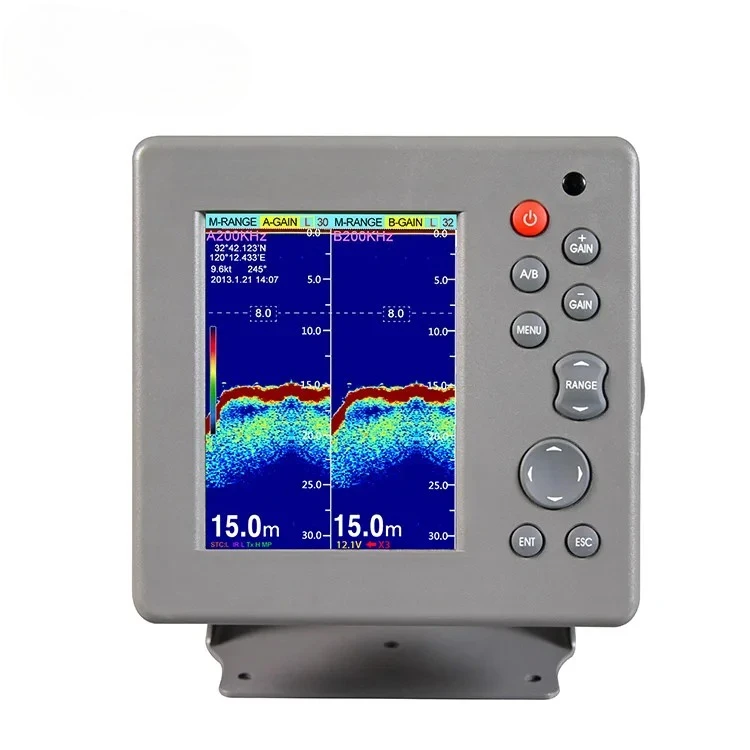 Hot Sale 6-Inch Dual Frequency Fish Finder Ultrasound Echo Sounder Certified Marine Supplies