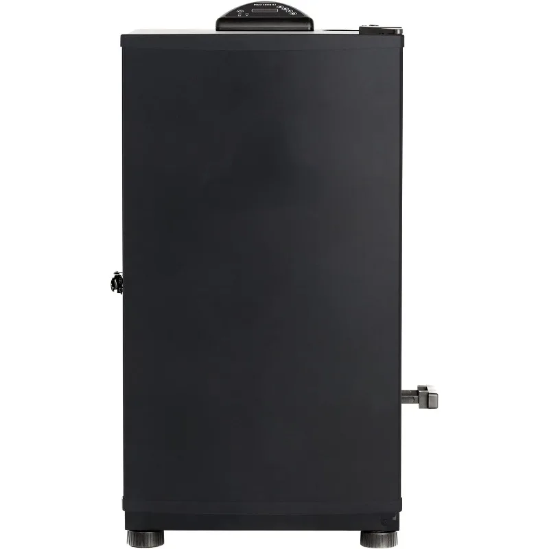 

30-inch Digital Electric Vertical BBQ Smoker with Side Wood Chip Loader, Chrome Racks and 710 Cooking Square Inches in Black