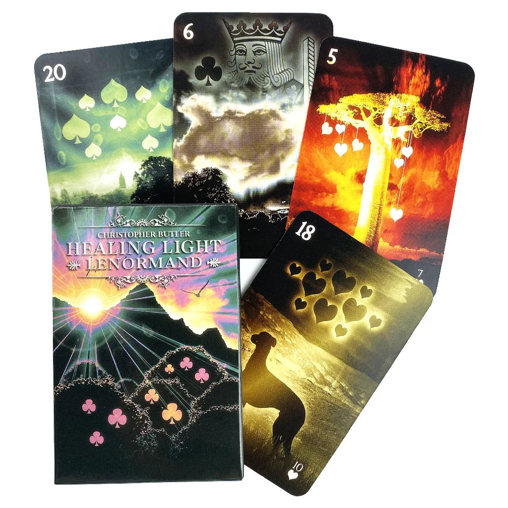 Christopher Butler Healing Light Lenormand Oracle Cards High Quality Divination Fortune Telling Tarot Card Party Board Game