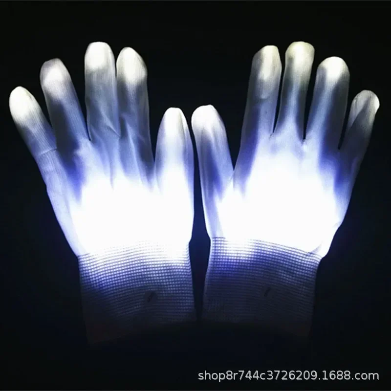 ColorFlashing Color Changing Luminous Gloves Stage Cheer Cool Led Gloves Night Running Bar Atmosphere Props Glowing Party