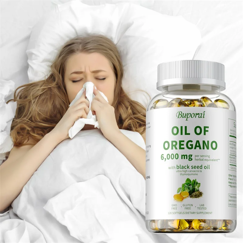 

Oil of Oregano - Oregano Oil with Black Seed Oil, Immune Health Support, Boost Energy, Promote Overall Health, Antioxidant