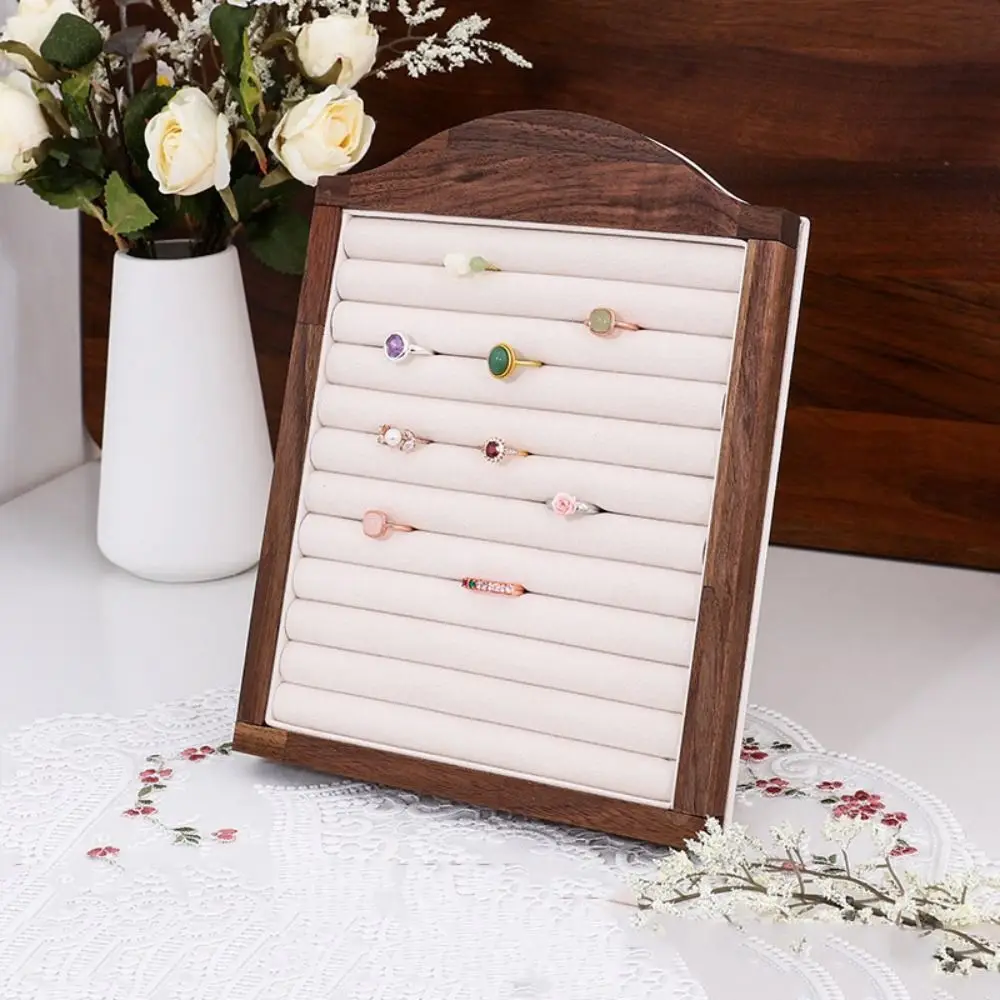 

Vertical Wooden Jewelry Tray Large Capacity Standing Jewelry Display Tray Storage Box Rings Jewelry Organizer Jewelry Storage
