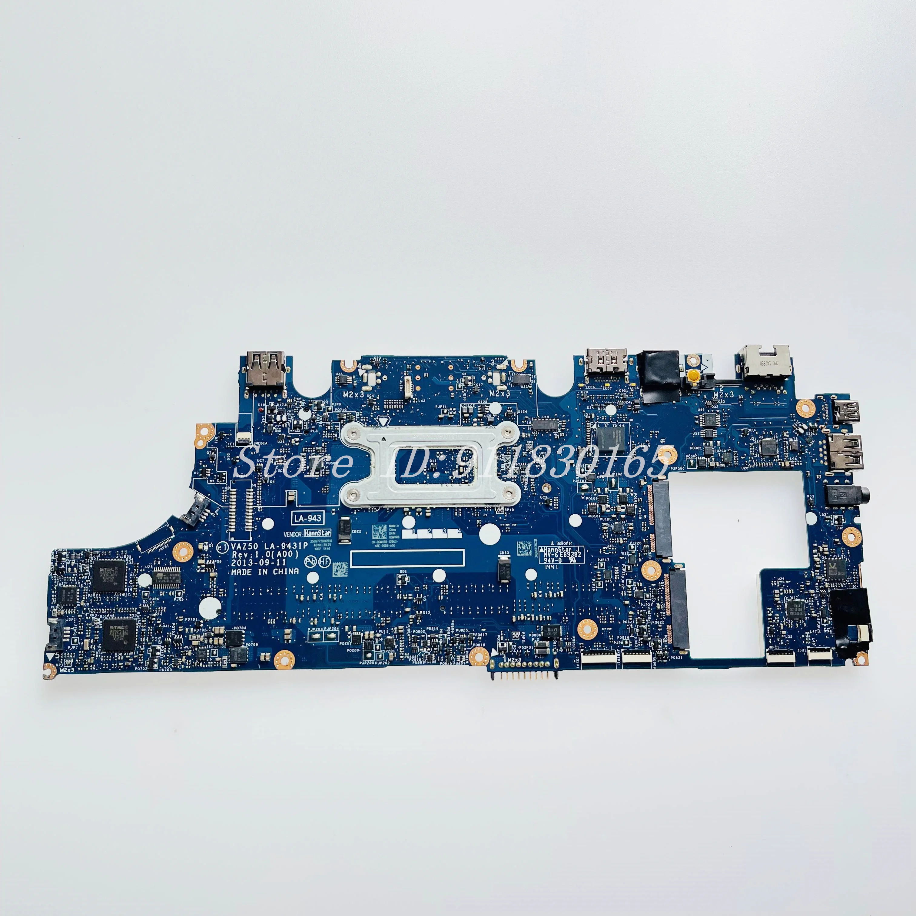 Imagem -02 - Totalmente Testado Motherboard Laptop para Dell Dell Latitude 7240 E7240 Cpu i3 i5 I74th Gen Ddr3l Vaz50 La-9431p 100