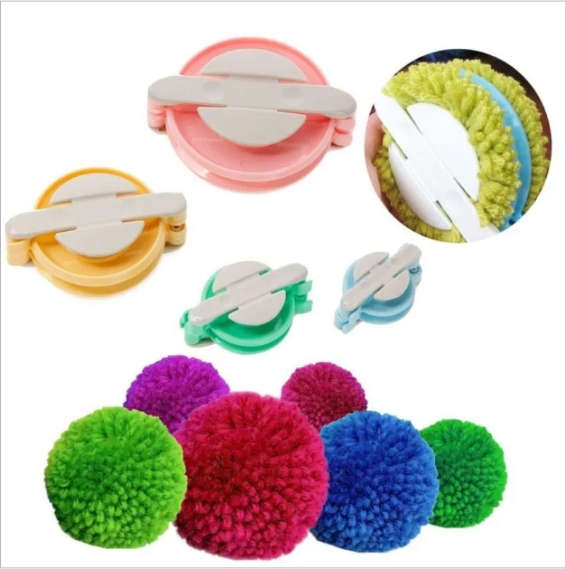 أدوات نسج الصوف سهلة الاستخدام ، أدوات صنع الخيوط ، صانع بوم بوم ، حرفة إبرة حياكة الكرة ، حياكة التطريز ، 4 أحجام #6