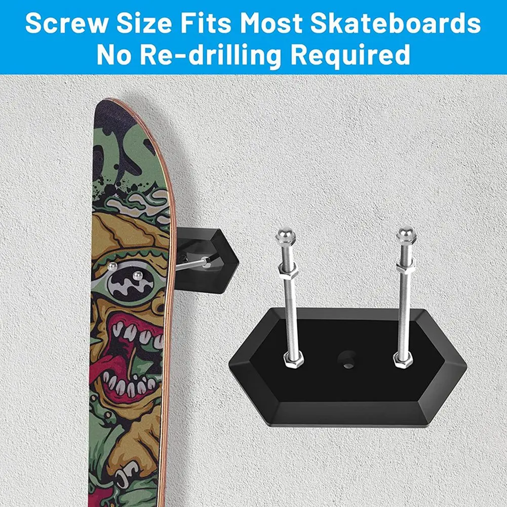 

B48B-Deck Стойка для соревнований на скейтборде Спорт на открытом воздухе Стеллаж для хранения лонгборда Домашний скейтборд Настенное крепление