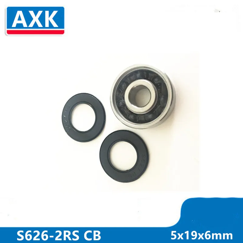 Axk S626-2rs Stainless Steel 440c Hybrid Ceramic Deep Groove Ball Bearing 5x19x6mm 626-2rs Cb Abec-3